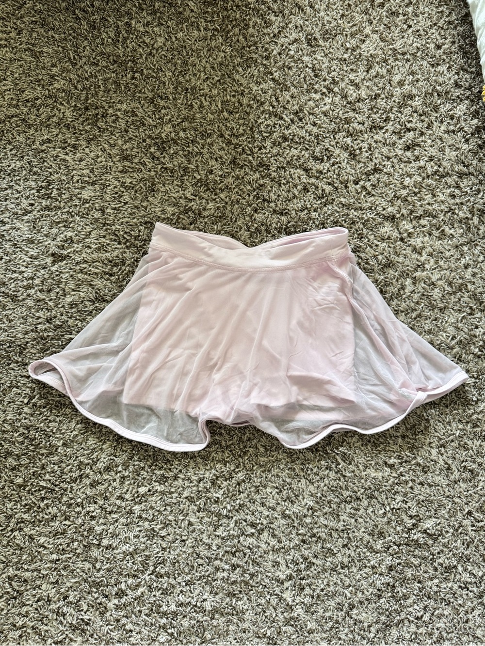 FP Movement by Free People Light Pink Mesh Skater Skirt